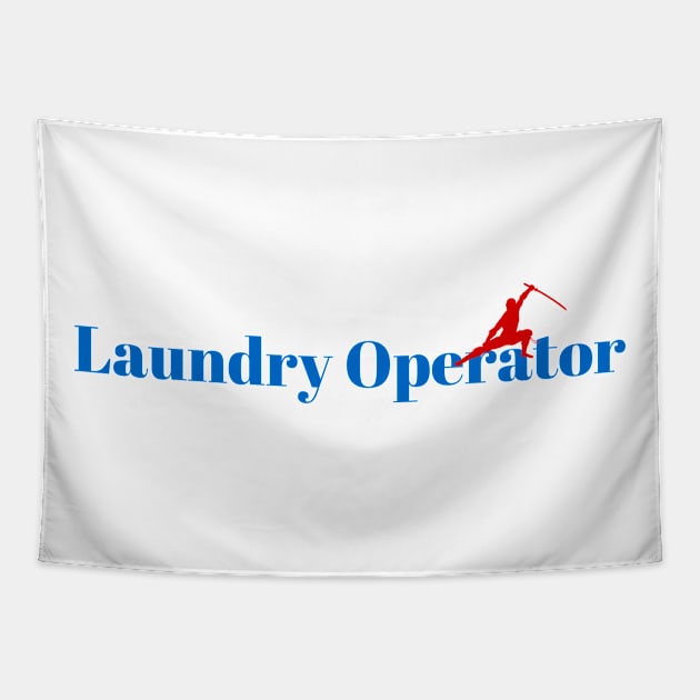 Master Laundry Operator Ninja Tapestry by ArtDesignDE