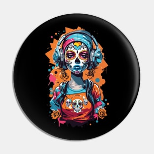 skull girl Pin