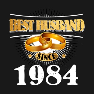 Best Husband Since 1984 34th 34 Years Wedding Anniversary T-Shirt