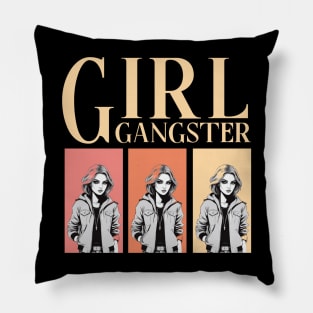 girl gangster Pillow