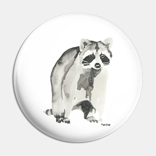 Raccoon Painting Pin