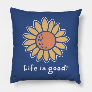 Life Is Really Good Sunflower 2 Pillow