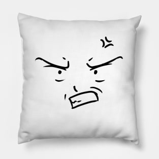 Angry face Pillow