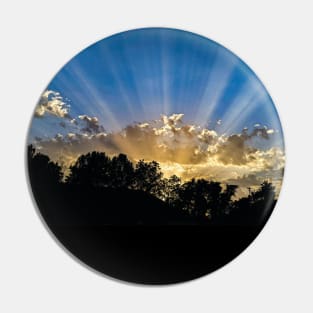 Sun rays at sunset Pin