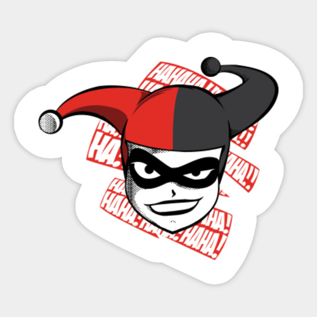 harley quinn haha harley quinn sticker teepublic