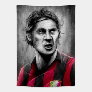 Paolo Maldini - AC Milan Serie A Football Artwork Tapestry