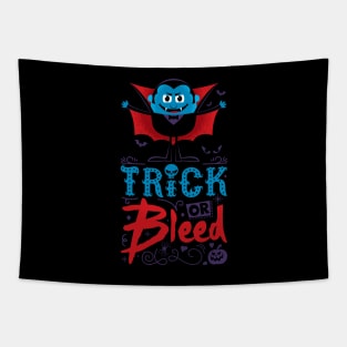 Halloween Vampire Trick or Bleed Design Tapestry