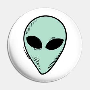 Alien head Pin