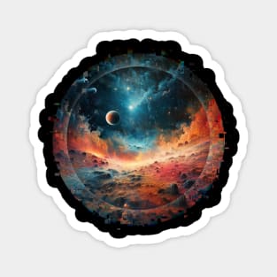 Planetary Glitch Clouds Magnet