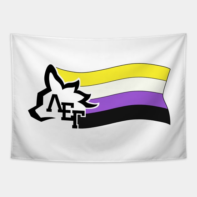 LEG Pride - Nonbinary Tapestry by DioxiDeals