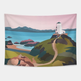 Llanddwyn, Newborough Anglesey - North Wales Pink Tapestry