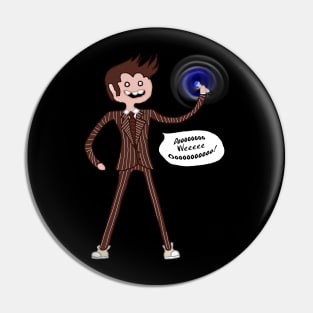 The Cute Tenth Doctor Pin