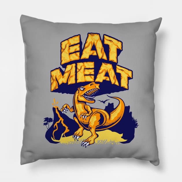 Eat Meat Pillow by Moonguts