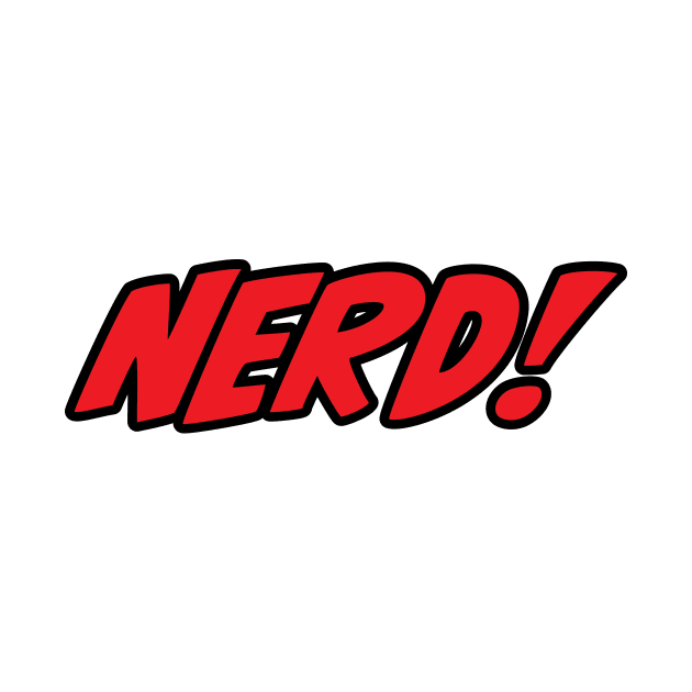 NERD! Black & Red Atl Logo by Ed Johnson Presents NERD! Merch