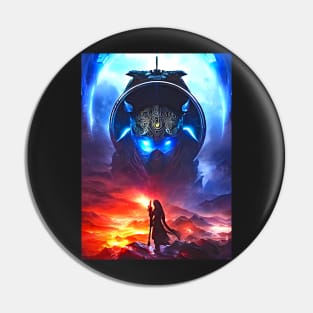 Human/Alien War - Alien Overseer - AI Generated Sci Fi Concept Art - Pin