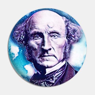 John Stuart Mill Snowy Portrait | John Stuart Mill Artwork 12 Pin