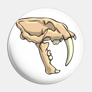 Smilodon Illustration - Saber-Toothed Cat Pin