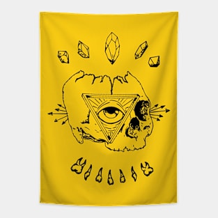 Illuminati indie skull Tapestry