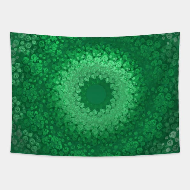 Emerald Green and Ivy (Abstract Design) Tapestry by ALifeSavored