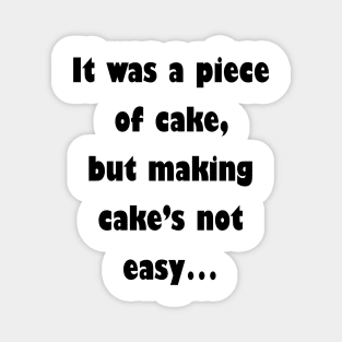 Barenaked Ladies - Piece Of Cake (dark text) Magnet