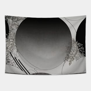 Black And White Circles Tapestry