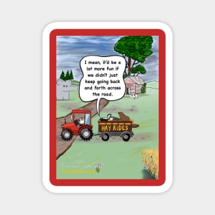 Hay Rides Magnet