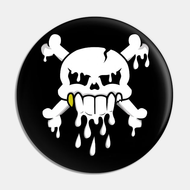 Melting skully Pin by Hoofster