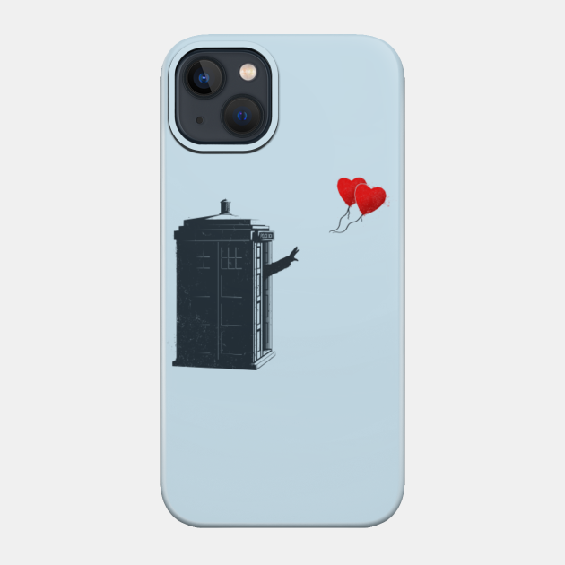 Doctor with Heart Balloons - Doctor Who - Phone Case