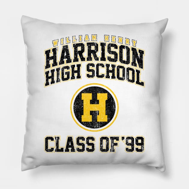 William Henry Harrison High Class of 99 - She's All That (Variant) Pillow by huckblade