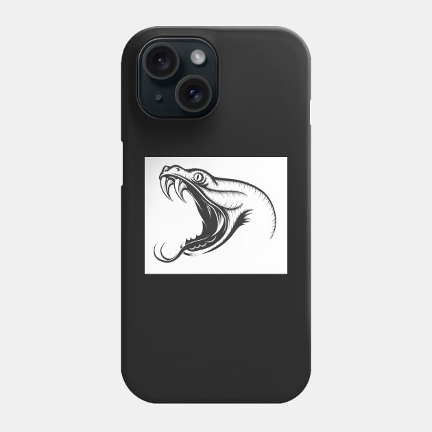 Snake Head Phone Case by devaleta