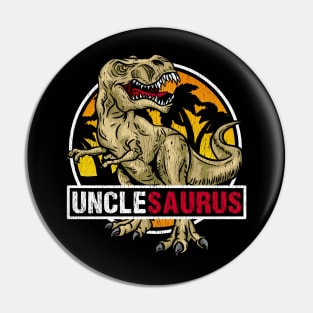 Prehistoric Unclesaurus - Dinosaur Uncle T-Shirt Pin