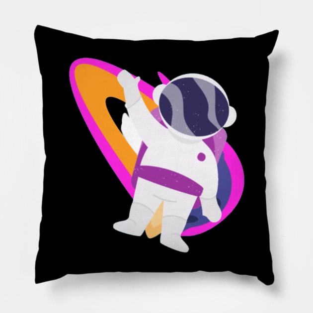 Space Adventure Pillow by Craftshirt