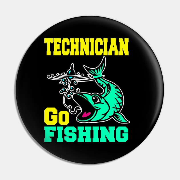 Technician Go Fishing Pin by Emma-shopping