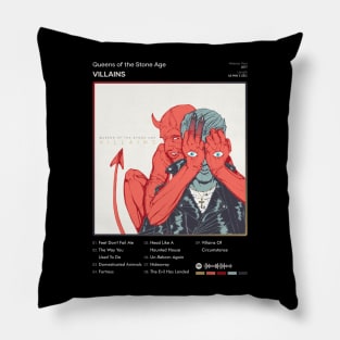 Queens of the Stone Age - Villains Tracklist Album Pillow