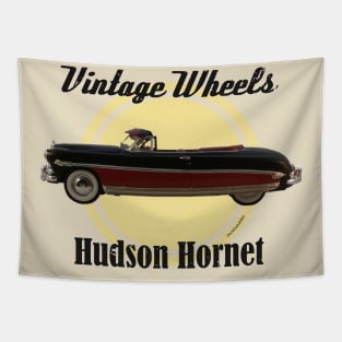 Vintage Wheels - Hudson Hornet Convertible Tapestry