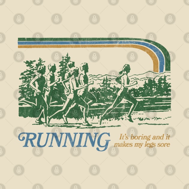 Running / 80s Vintage Style Parody Design by DankFutura