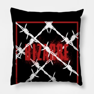 Bizarre Cool Word Art Minimalist Aesthetic Design Pillow