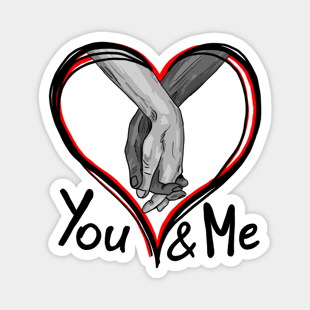 You & Me Magnet by Hot-Mess-Zone