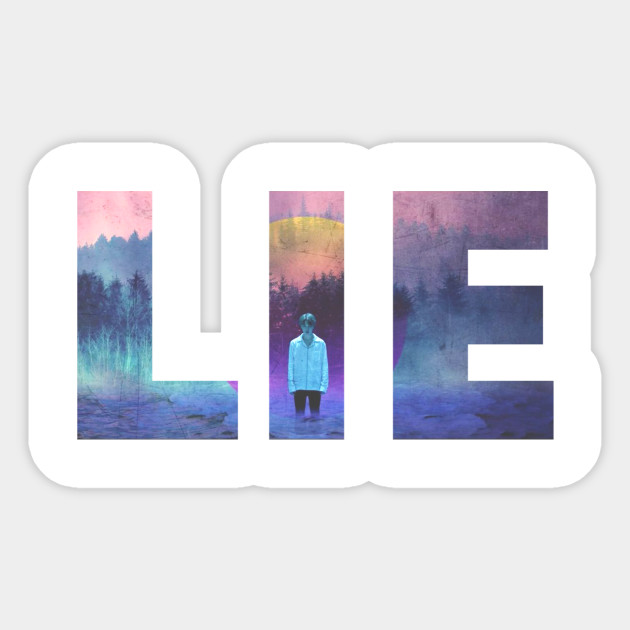 Lie Jimin Bts Sticker Teepublic