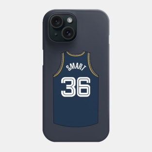 Marcus Smart Memphis Jersey Dark Blue Qiangy Phone Case