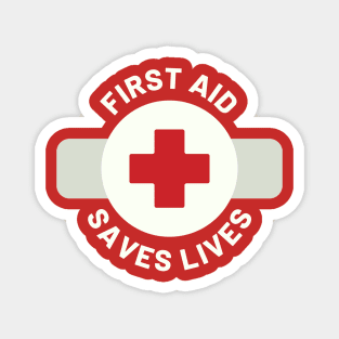 Red Cross First Aid Magnet