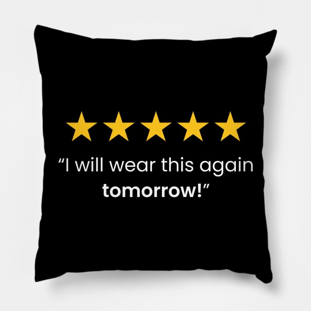 t-shirt Review 5 Stars Pillow by souvikpaul