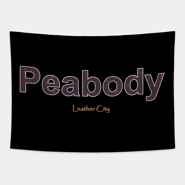 Peabody Grunge Text Tapestry by WE BOUGHT ZOO