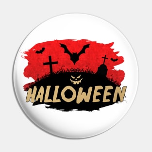 ✚ Haunted Bats Cemetery ✚ Halloween Spooky Pumpkin Cool Costume Idea Pin