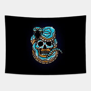 Chrome Skull Tapestry