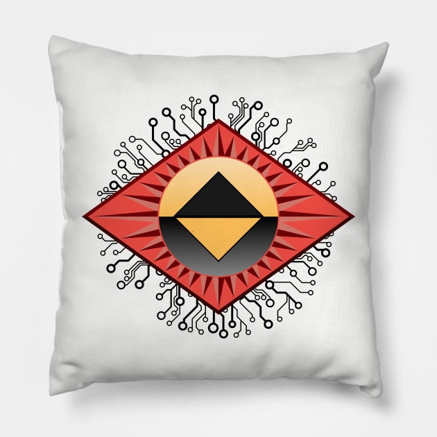 Reboot Guardian Icon Pillow by Vault Emporium