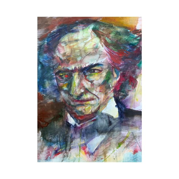 CHARLES BAUDELAIRE - watercolor portrait .5 by lautir