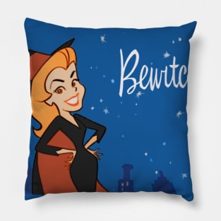 Bewitched Show Opening Title - Just wiggle your nose !!! Pillow