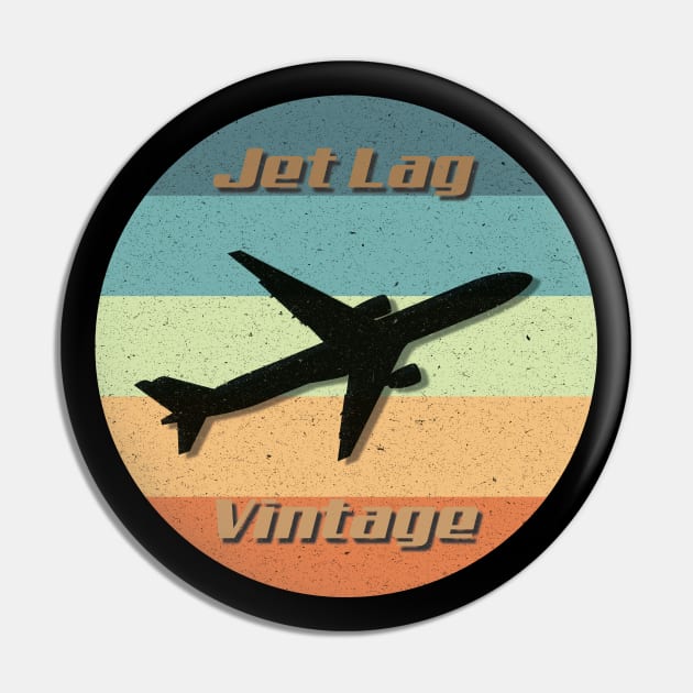 Vintage Jet lag through the past Pin by RomArte