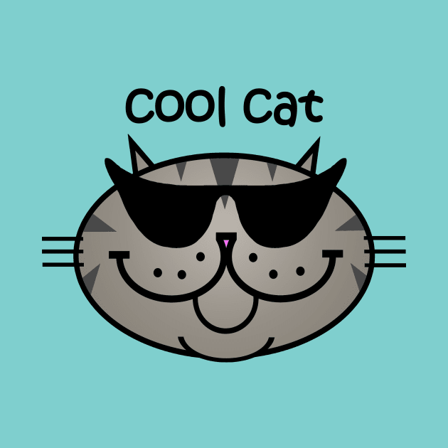 Cool Cat 2 - Grey Tabby by RawSunArt